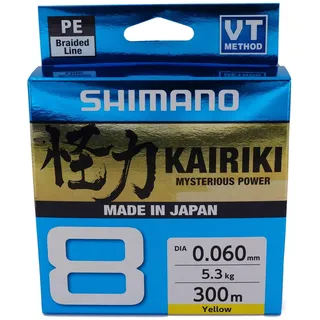 Shimano Fishing Shimano Kairiki 8, 300 M - Yellow - 0.130 mm