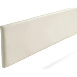 Gepolstertes Kopfteil NOVA Kunstleder 130x50x5 cm - Eierschale - Moonia
