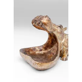 Kare DESIGN Deko-Objekt Hungry Hippo Polyresin Braun