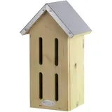 Esschert Design Schmetterlingshaus, Nistkasten aus Holz mit Blechdach, ca. 19 cm x 15 cm x 33 cm