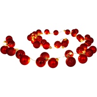 NÄVE Lichterkette »LED-Outdoor-Weihnachtslichterkette, Weihnachtsdeko rot aussen«, 1 St.-flammig, rot