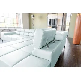 KAWOLA Sofa NELSON hellblau Recamiere rechts