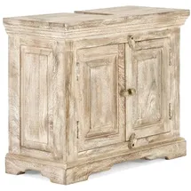 Woodkings Waschbeckenunterschrank 73 x 61 x 33 cm Beige/Braun