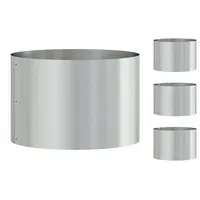 VidaXL Verzinkter Metalltopf Verzinkt Verzinktes Metall 30 cm Durchmesser
