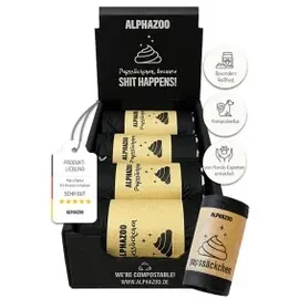 alphazoo Pupssäckchen Kotbeutel für Hunde I Kompostierbare Hundekotbeutel 120 Stück