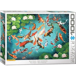 EUROGRAPHICS Puzzle Koi Fische Puzzle, 1000 Puzzleteile, Made in Europe bunt