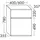 Burgbad Lin20 Unterschrank 40 x 78 x 36 cm Eiche Dekor Cashmere