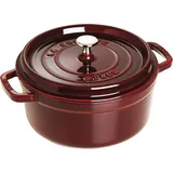 Staub Cocotte 26 cm rund grenadine-rot