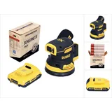 DeWalt DCW 210 N inkl. 1x Akku 2,0 Ah + Toolbrothers Spider Schleifnetz Set