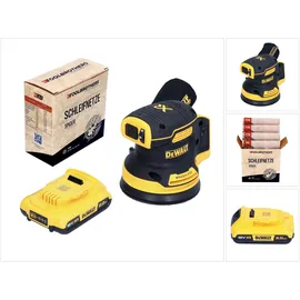 DeWalt DCW 210 N inkl. 1x Akku 2,0 Ah + Toolbrothers Spider Schleifnetz Set