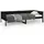 vidaXL Tagesbett 90 x 190 cm Schwarz
