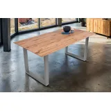 Trelevo® Esstisch Lotte - gerade Ecken - U-Gestell braun 160 cm x 77 cm x 85 cm