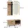Vicco Amber Garderobe 100 x 100 x 38 cm Braun