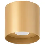 SOLLUX lighting Deckenleuchte MIKA golden 1xGU10 10W Aluminium 11x12x12cm Sollux lighting