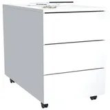 VCM Rollcontainer weiß 3 Auszüge 39,0 x 70,0 x 55,0 cm