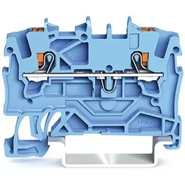 WAGO 2201-1204 Durchgangsklemme 4.20 mm Push-In-Klemme Blau