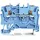 WAGO 2201-1204 Durchgangsklemme 4.20 mm Push-In-Klemme Blau