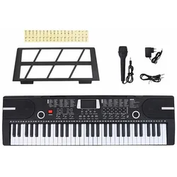 61 Tasten Klavier Elektrisches Keyboard mit Notenständer Kinder