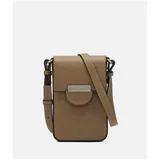 LIEBESKIND BERLIN Leder-Handytasche in Khaki - (B)11 x (H)19 x (T)3 cm