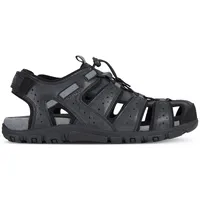 GEOX Strada B Geschlossene Sandalen, Schwarz Black C9999, 44 EU