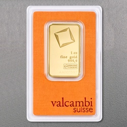 Goldbarren 1oz VALCAMBI geprägt