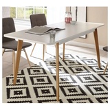 Lomadox - Esszimmer Tisch, ausziehbar 140-180cm, in Eiche Nb. b/h/t ca. 140-180x75x80cm