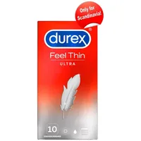 DUREX Feel Ultra Thin Transparent One Size, 30 Stück, aus Gummi