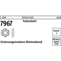Industrial Quality Supplies DIN 796 Sicherungsmuttern Federstahl M 10