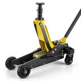Vevor Rangierwagenheber Aluminium/Stahl 3 t Tragkraft 15–59 cm gelb/grau/schwarz