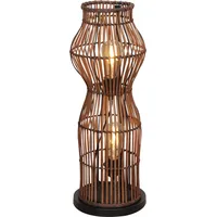 ECO-Light Stehlampe »Bamboo«, dunkel 2xE27 Bambus braun