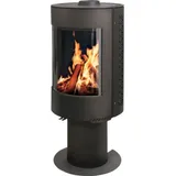 Kaminofen France Turbo Maura 7 Stahl schwarz 7 kW - Schwarz