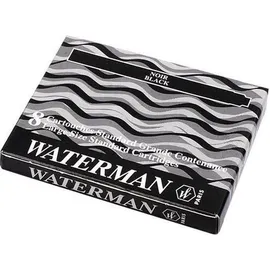 Waterman Tintenpatrone Standard schwarz 8 Stück