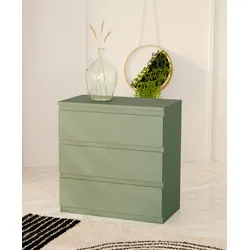 Kommode FORTE "EDMORE", grün, B:77,2cm H:79,8cm T:42,2cm, Sideboards, Kommode, Breite ca. 78 cm