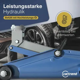 CARTREND Rangierwagenheber Metall 135-342 mm blau