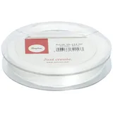 RAYHER HOBBY Rayher 5521402 Satinband, 10mm, SB-Rolle 10m, weiß