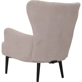 Mendler Lounge-Sessel HWC-K37 Cord 75 x 80 x 78 cm Beige mit Kissen