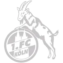 1. FC Köln Naklejka przezroczysta (srebrna)