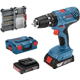 Bosch GSB 18V-21 Professional inkl. 2 x 2 Ah + L-Boxx 06019H1105