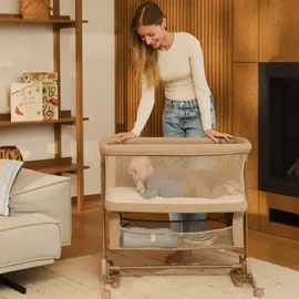 lionelo - Babybett 3-in-1 JODIE Beige Taupe - Braun