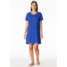 SCHIESSER Nachthemd Casual Essentials Blau 42
