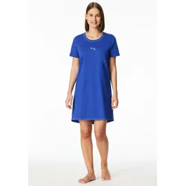 SCHIESSER Nachthemd Casual Essentials Blau 42