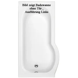 HAK SKALI Badewanne mit Tür 167,5 x 85 cm (Komplett-Set)