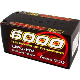 Gens Ace Modellbau-Akkupack (LiPo) Battery (15.20 V 6000 mAh Zellen-Zahl: 4 130 C Box Hardcase 69 HV Akku