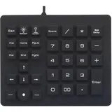 Renkforce USB Nummernblock Spritzwassergeschützt, Staubgeschützt, Touch-Tasten Schwarz