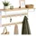 Relaxdays Wandgarderobe 3 in 1 Eiche/Weiß