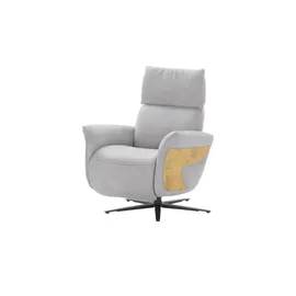 HIMOLLA Relaxsessel Leder 77 x 84 x 101 cm Grau