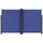 furnicato Seitenmarkise 140 x 600 cm Blau Polyester