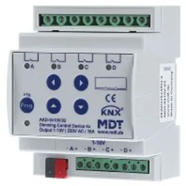 MDT technologies Dimmaktor 4-fach 4TE REG 1-10V RGBW AKD-0410V.02