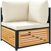 vidaXL Garten-Lounge-Set mit Kissen weiß