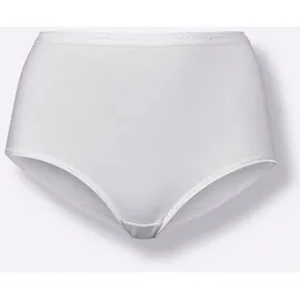 Witt Taillenslip, Damen, Gr. 44/46, 5 Stk., weiß, 95% Baumwolle, 5% Elasthan, Unterhosen Taillenslip